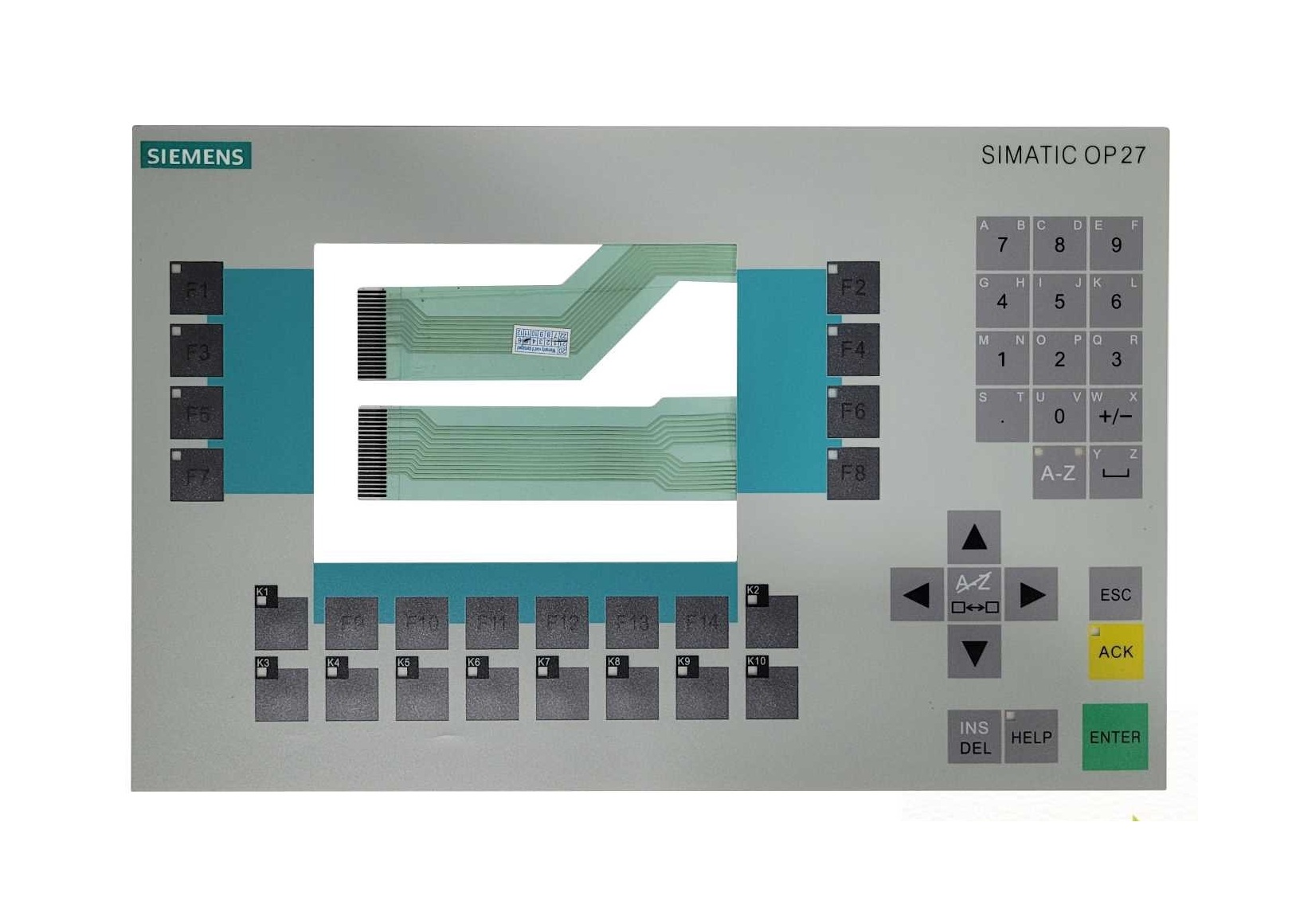 Keypad for Siemens OP27 HMI Panel - Without LED Layer