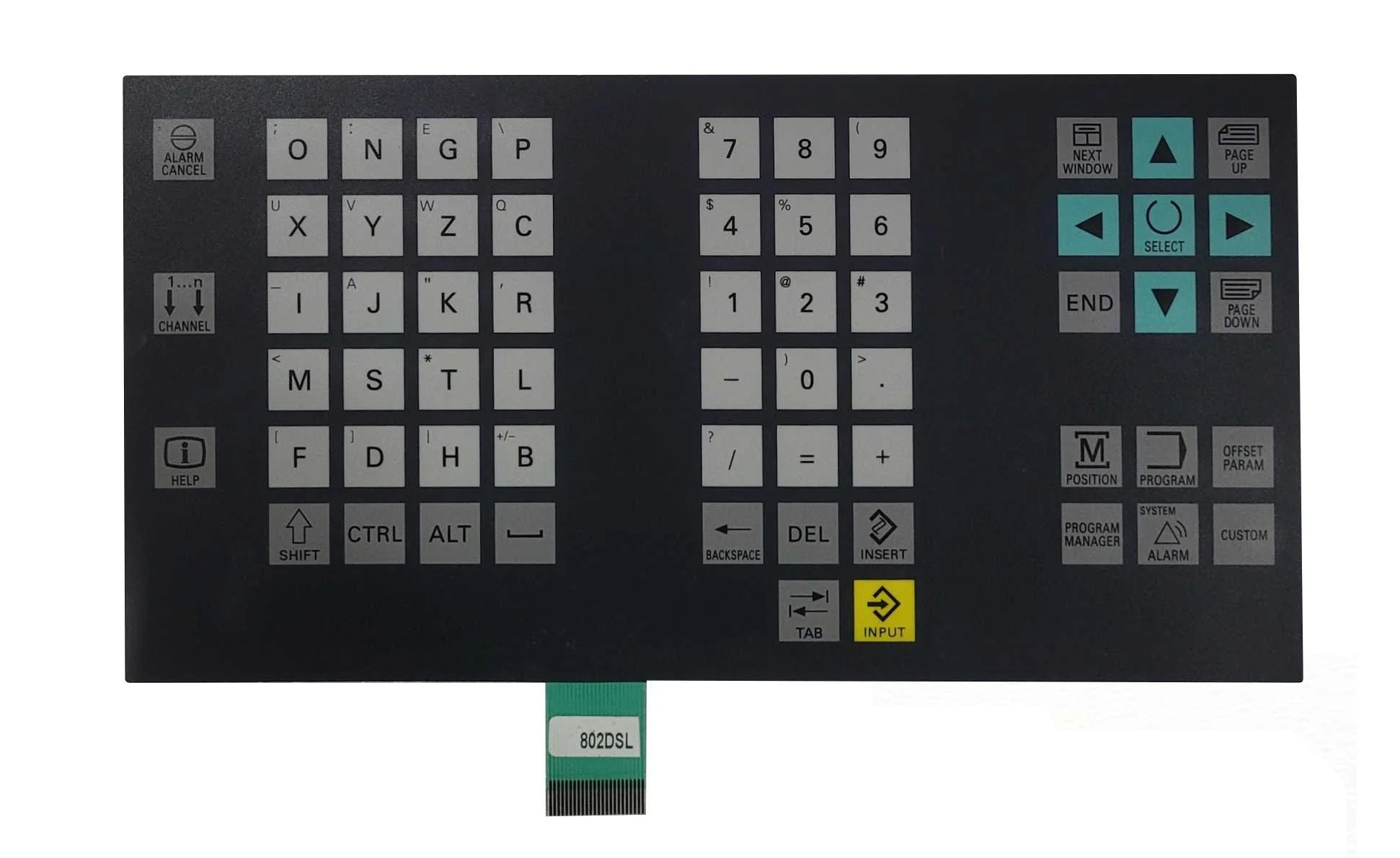 Keypad for Siemens Sinumerik 802D CNC Controller - Horizontal Type